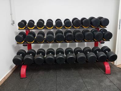 AFW Set de 40 Mancuernas De Goma (2,5 - 50 Kg) + 2 Racks