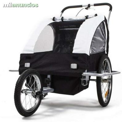 MOVER Remolque de bici bicicleta para 1 - 2 niños bebe carrito silla paseo  y