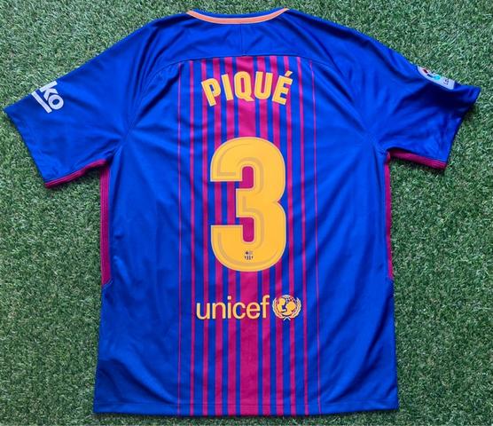 Habitar Apoyarse Bolsa Milanuncios - FC Barcelona 2017-18 L Piqué camiseta