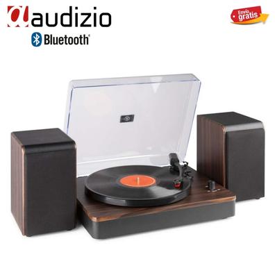 Tocadiscos de Vinilo Bluetooth con Altavoces Integrados, Compatible con  Auriculares USB RCA AUX IN y gramófono portátil de 3 velocidades accionado  por Correa para Entretenimiento y decoración : : Electrónica