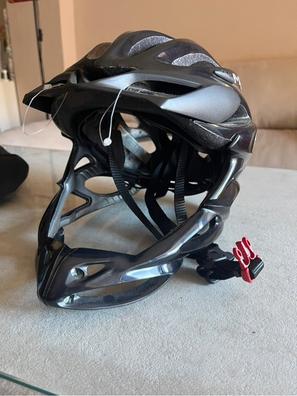 Casco Bicicleta Ciclismo Integral Descenso y Montaña Ges Negro Gris Talla L