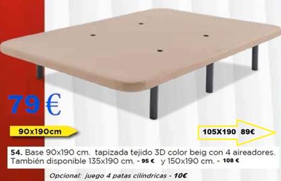 Milanuncios - Oferta base tapizada 135x190 cm