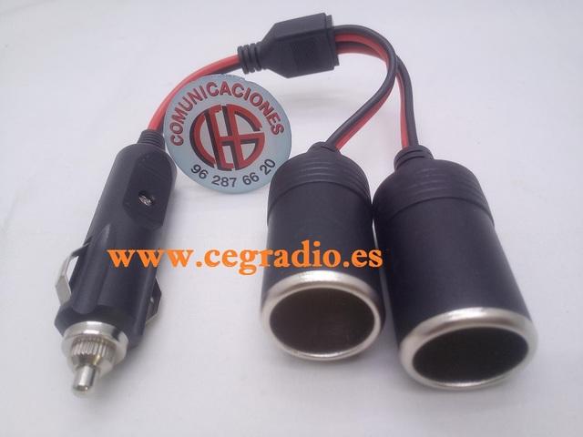 Cable Conector Mechero Hembra 12V 24V