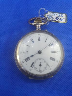 Reloj de Bolsillo Antiguo J. Trilla con Caja de Oro y Doble Esfera. Suiza,  Circa 1890