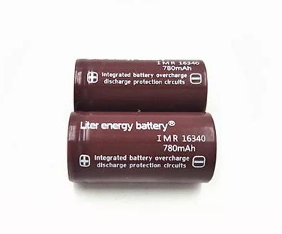 Kit X2 Pilas Baterias 16340 Cr123a 3.7v Litio Recargable!