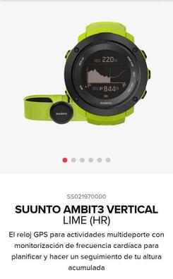 Suunto Vertical Titanium Solar negro pulsómetros con gps