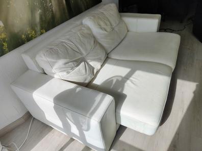 Sofa piel blanco Muebles de segunda mano baratos | Milanuncios