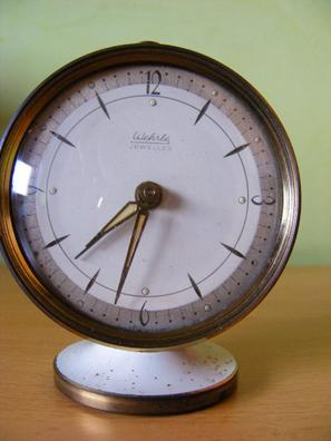 Vintage Reloj Despertador,Despertador de Viaje,Mesilla Mecánico Con Cuerda