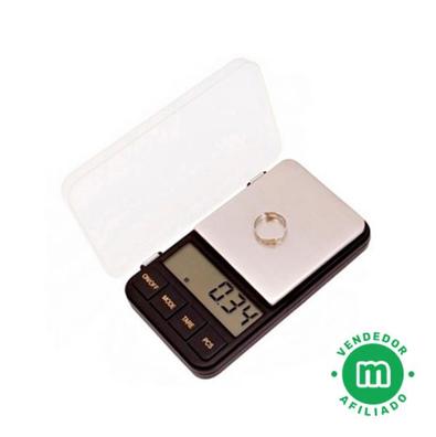 Balanza pequeña, digital, para joyas. Balanza de bolsillo, de alta  precisión, con recarga, de 300 a 0.01 gramos, con retroiluminación LCD,  para uso