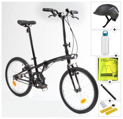 Bicicleta plegable tilt 100 1v negro new arrivals