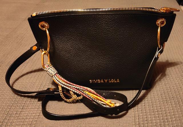 Piel Negro Bimba Bolsos Y Carteras Bimba Y Lola Crossbody Bag Bimba Y Lola  Bolso Trenzado Negro Bolso Bimba Lola