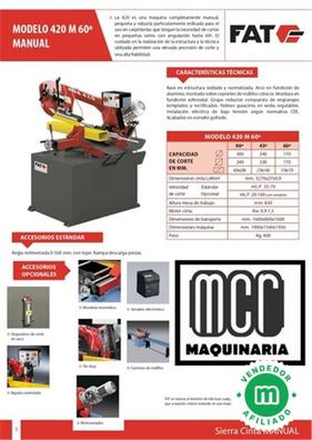 Sierra de cinta FAT 370 A DI CNC 1R - Metalmecánica - Sierra de cinta