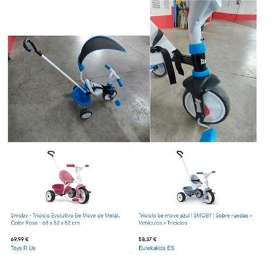Triciclo Evolutivo ZIPPY con Ruedas de Goma Azul