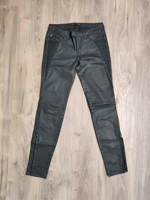 pantalón vintage zara cuero negro(17.2) - Comprar Moda vintage mulher no  todocoleccion