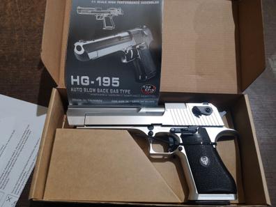 PISTOLA FULL METAL AIRSOFT (HG-199) GAS BLOW BACK CON MALETIN MALETIN HFC  (REPLICA BERETTA M9)