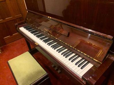 Taburete de Piano Teclado Regulable Asiento Acolchado Negro - Málaga  Musical - Instrumentos Musicales