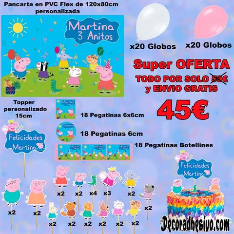 Decoración Peppa Pig para cumpleaños de niñas 