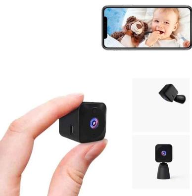 Cámara espía WiFi interior HD mini cámara oculta micro cámara de vigilancia  inalámbrica para coche/hogar/niños de larga duración al aire