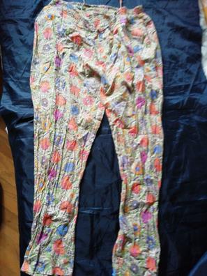  Pantalones de pijama a cuadros para hombre, casuales, ligeros,  con cordón, pierna ancha, con bolsillos, Azul / Patchwork, M : Ropa,  Zapatos y Joyería