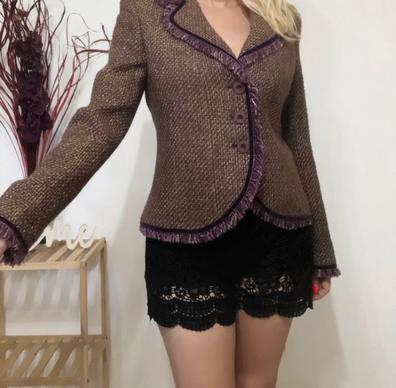 Corte Inglés Chaqueta Larga Punto Negra Mujer Moda Chaquetas Punto