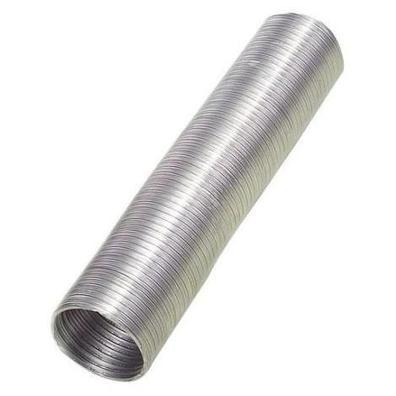 Tubo flexible de aluminio (Ø x L: 100 mm x 100 cm, Plateado)
