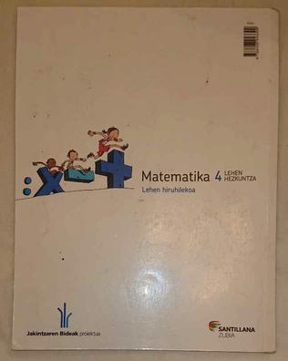 Pack de 3 libros Bizigarri Lehen Hezkuntza 4 9788498553581 Matematika 