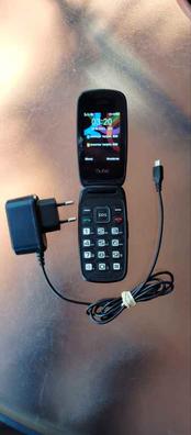 Pequeño teléfono con tapa, teléfono Flip 32MB 64MB 0.66 pulgadas pantalla  para personas mayores (blanco)