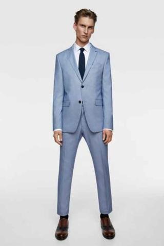 Traje blanco hombre online zara