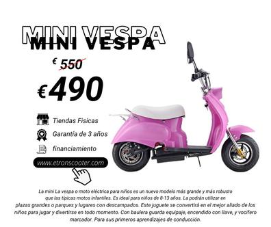 Triciclo vespa online rosa