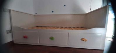 HEMNES diván con 3 cajones y 2 colchones, blanco/Åfjäll firme, 80x200 cm -  IKEA