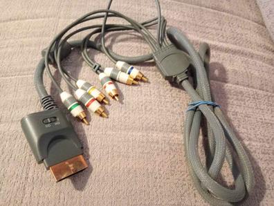  Cable AV compuesto RCA neutro para Xbox 360 S Slim (cable de  audio y video de juego con 3 conectores RCA) : Videojuegos