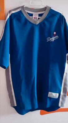 Camiseta deportiva vintage de los Dodgers talla XL blanca con escritura azul