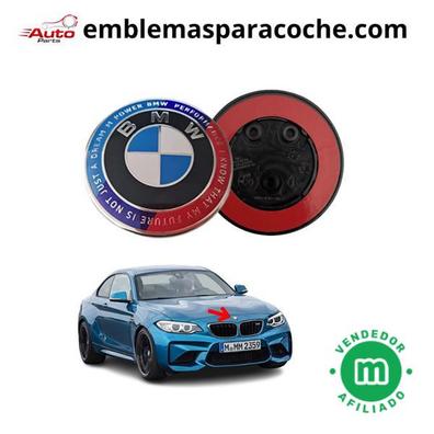 Emblema para capo compatible con BMW 82 mm 50 aniversario