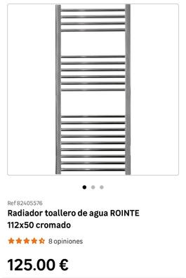 Radiador toallero eléctrico AURA 500W Blanco Zehnder swiss