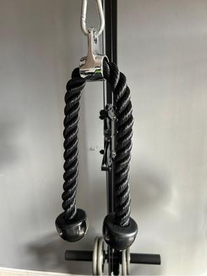 12 piezas de accesorios de cable de gimnasio, barras extraíbles LAT para  tríceps de presión, cable de presión, accesorios de máquina de peso para el