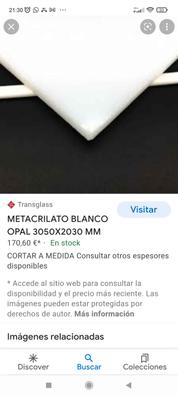 PLANCHA METACRILATO BLANCO OPAL 03mm 3050x2030 COLADA