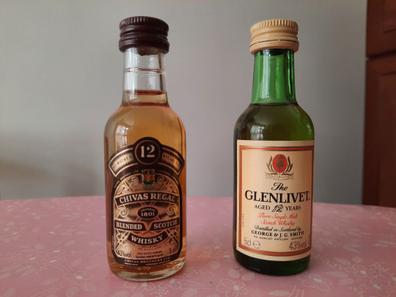 Mini botellas, botellitas miniatura Chivas 12 años whisky