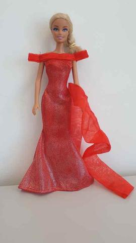 Barbie vestido rojo clearance