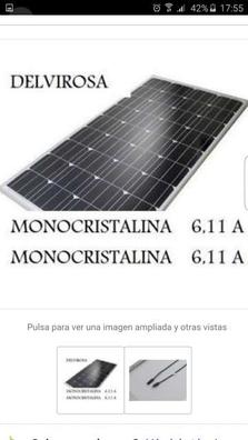  Giosolar Panel solar monocristalino de 120 vatios, 12 voltios,  módulo de alta eficiencia, panel fotovoltaico para carga de batería, barco,  caravana, caravana y cualquier otra aplicación fuera de la red 