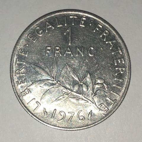 MONEDA FRANCIA DE 1 FRANCO DE 1976!! segunda mano  Masquefa