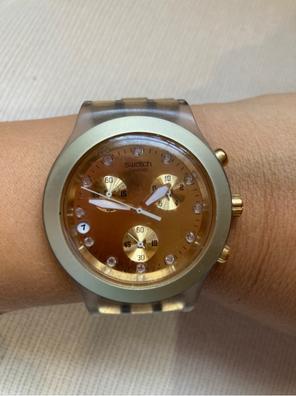 Reloj swatch mujer oro