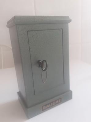 Hucha de Metal con forma de caja fuerte con llave 