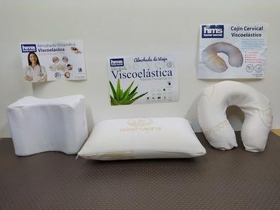 ALMOHADA DE VIAJE VISCO CERVICAL CON FUNDA TENCEL