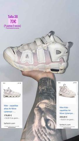 Zapatillas Nike Nike Uptempo Puestas Milanuncios Zapatillas Altas