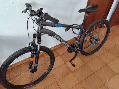 Bicicleta eléctrica de montaña mujer 27,5 Rockrider Ebike ST 100 blanco