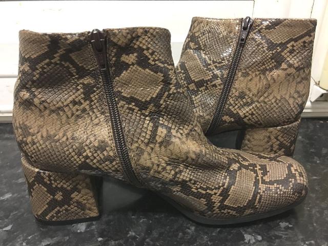 Botines de discount piel de serpiente