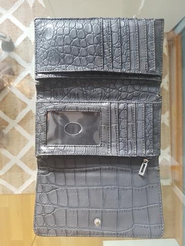 Milanuncios - Cartera negra piel Guess