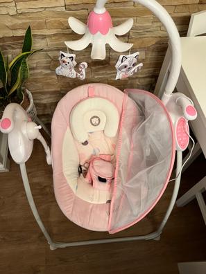 Balancín Eléctrico 3 en 1 Multifuncional Recién Nacido Columpio Eléctrico  Bluetooth Smart Baby Rocker Gran Espacio