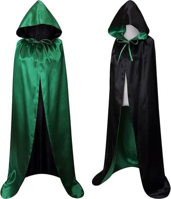  Capa verde de hojas de palma, disfraz de vampiro de bruja de  Halloween con capucha : Ropa, Zapatos y Joyería