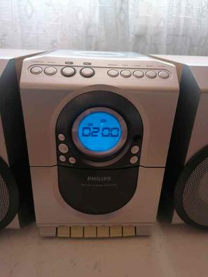 Microcadena Estéreo HiFi Compacto con Reproductor de CD, Bluetooth, Radio  FM, USB, Entrada Auxiliar, Pantalla LED Grande y botón, Mando a Distancia